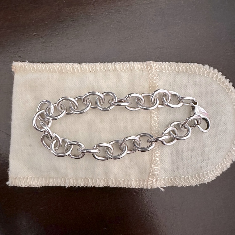James Avery bracelet. It’s 8 in long (size medium)